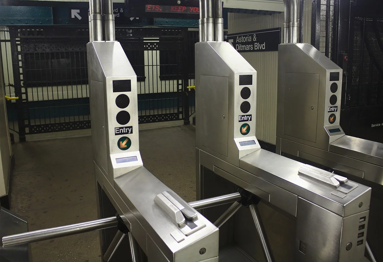 Face access via turnstiles or barcode scanning